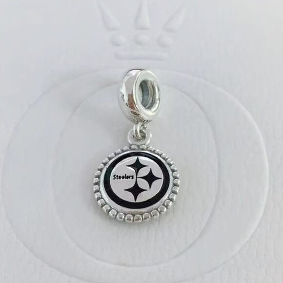Pandora Pittsburgh Steelers Dangle Charm - Picture 1 of 4